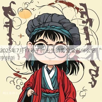 2025年7月17号子时出生的男宝宝起什么名字好听 2025年7月17号子时出生的男宝宝起什么名字好听