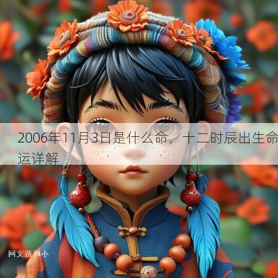 2006年11月3日是什么命，十二时辰出生命运详解