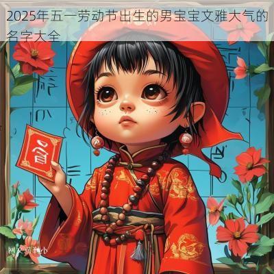 2025年五一劳动节出生的男宝宝文雅大气的名字大全