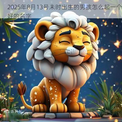 2025年8月13号未时出生的男孩怎么起一个好的名字 2025年8月13号未时出生的男孩怎么起一个好的名字