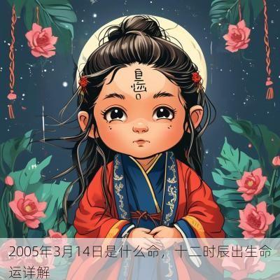 2005年3月14日是什么命,十二时辰出生命运详解 2005年3月14日是什么命,十二时辰出生命运详解
