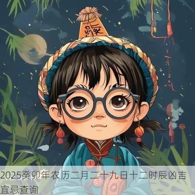 2025癸卯年农历二月二十九日十二时辰凶吉宜忌查询