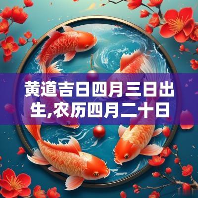 黄道吉日四月三日出生,农历四月二十日是黄道吉日吗