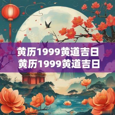 黄历1999黄道吉日 黄历1999黄道吉日查询