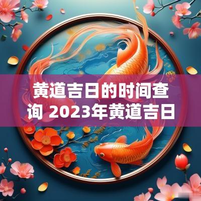 黄道吉日的时间查询 2025年黄道吉日查询时间一览表