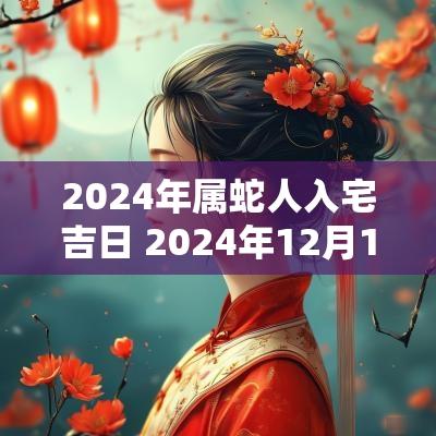 2025年属蛇人入宅吉日 2025年12月16日属蛇人乔迁入宅吉日