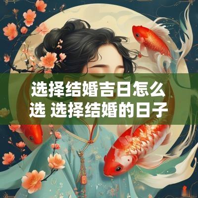 选择结婚吉日怎么选 选择结婚的日子怎么选