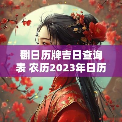 翻日历牌吉日查询表 农历2025年日历表查询吉日