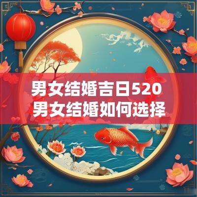 男女结婚吉日520 男女结婚如何选择吉日吉时?