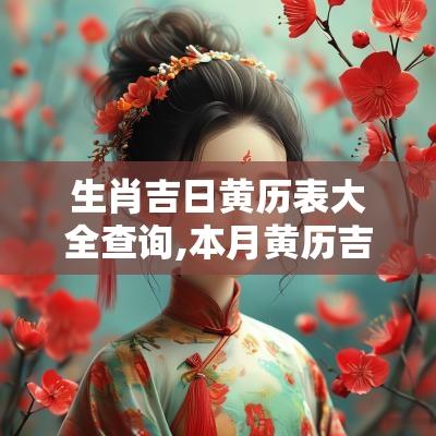 生肖吉日黄历表大全查询,本月黄历吉日查询大全表