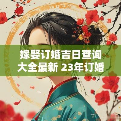 嫁娶订婚吉日查询大全最新 23年订婚吉日查询表