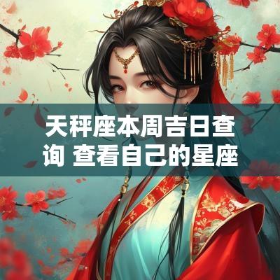 天秤座本周吉日查询 查看自己的星座是查农历还是阳历
