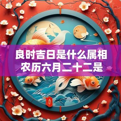 良时吉日是什么属相 农历六月二十二是什么日子良时吉日