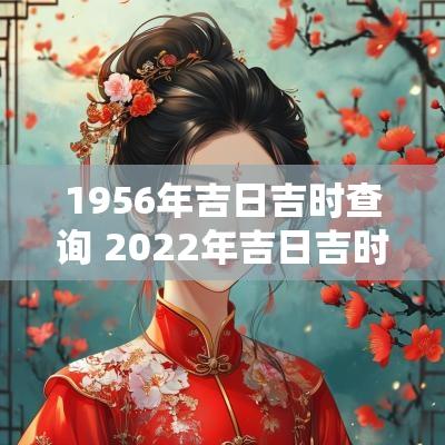 1956年吉日吉时查询 2025年吉日吉时查询表