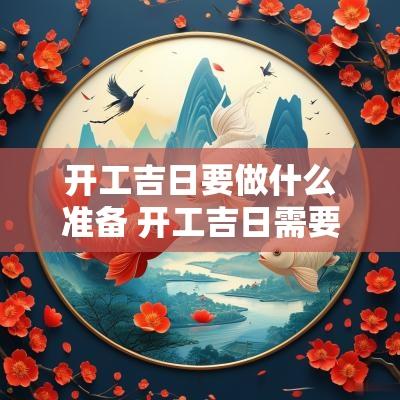 开工吉日要做什么准备 开工吉日需要准备的东西