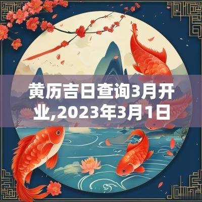 黄历吉日查询3月开业,2025年3月1日黄历吉日查询