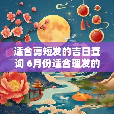 适合剪短发的吉日查询 6月份适合理发的吉日有哪些