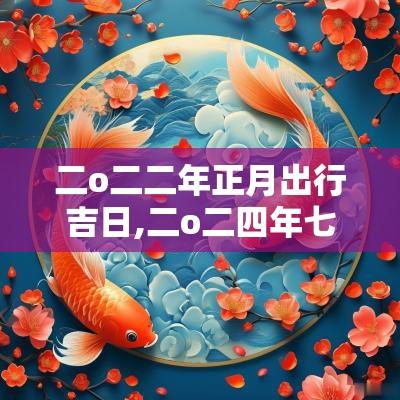 二o二二年正月出行吉日,二o二四年七月入宅吉日