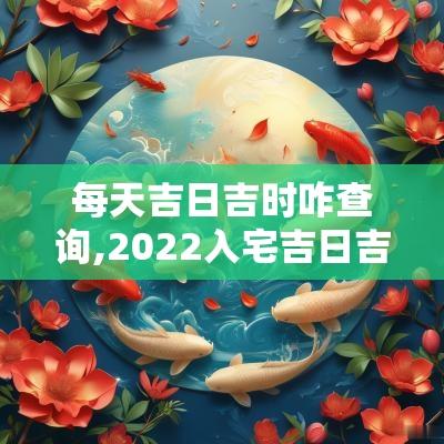 每天吉日吉时咋查询,2025入宅吉日吉时查询表