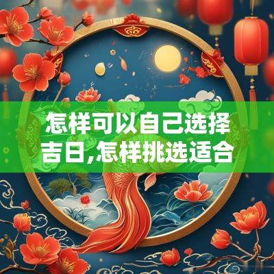 怎样可以自己选择吉日,怎样挑选适合自己的吉日