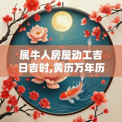 属牛人房屋动工吉日吉时,黄历万年历吉日吉时时辰动工