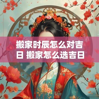 搬家时辰怎么对吉日 搬家怎么选吉日和时辰