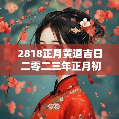 2818正月黄道吉日 二零二三年正月初七黄道吉日