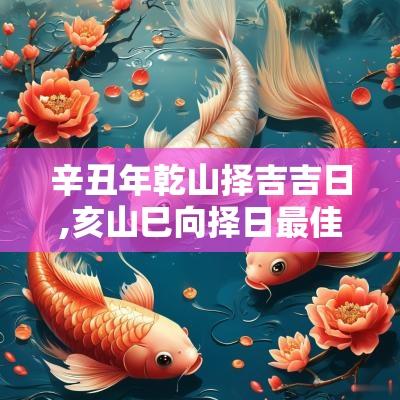 辛丑年乾山择吉吉日,亥山巳向择日最佳吉日