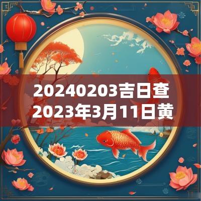 20250203吉日查 2025年3月11日黄历吉日查询