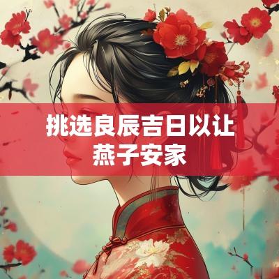 挑选良辰吉日以让燕子安家