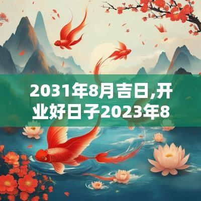 2031年8月吉日,开业好日子2025年8月好日子吉日