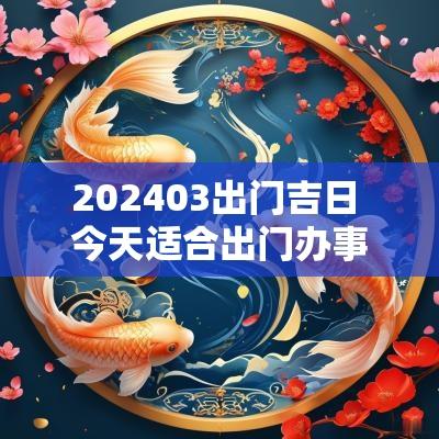 202503出门吉日 今天适合出门办事吗 黄历吉日