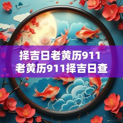 择吉日老黄历911 老黄历911择吉日查询