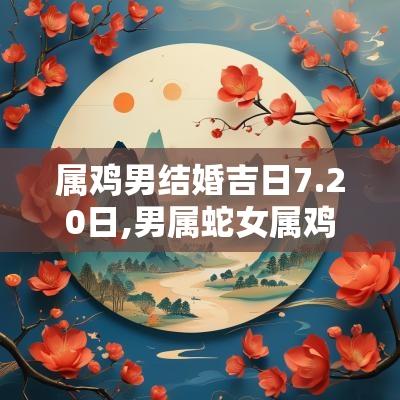 属鸡男结婚吉日7.20日,男属蛇女属鸡结婚吉日