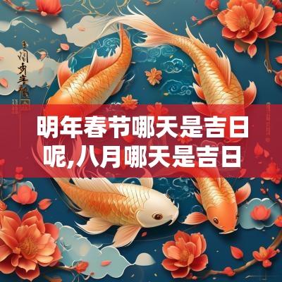 明年春节哪天是吉日呢,八月哪天是吉日适合开业