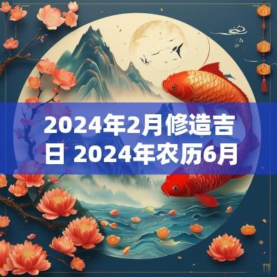 2025年2月修造吉日 2025年农历6月修造吉日