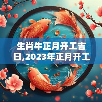 生肖牛正月开工吉日,2025年正月开工吉日农历开工吉日
