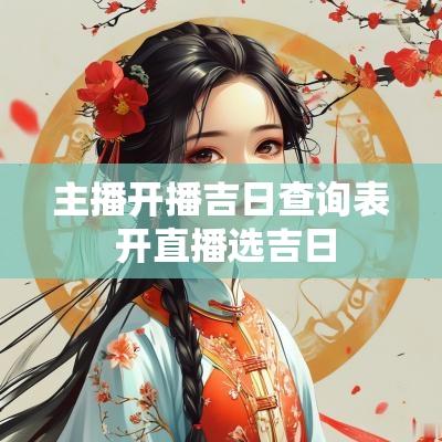 主播开播吉日查询表 开直播选吉日