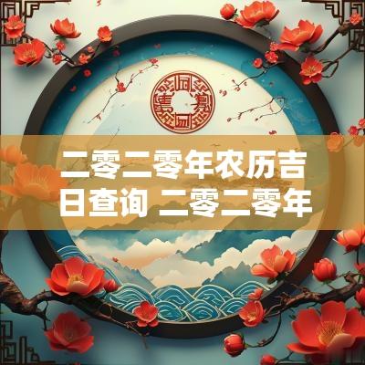 二零二零年农历吉日查询 二零二零年农历四月结婚吉日