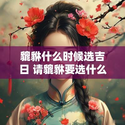 貔貅什么时候选吉日 请貔貅要选什么日子好