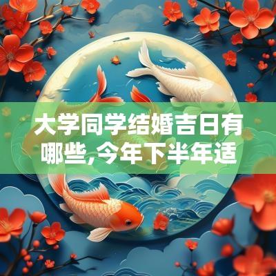大学同学结婚吉日有哪些,今年下半年适合结婚吉日