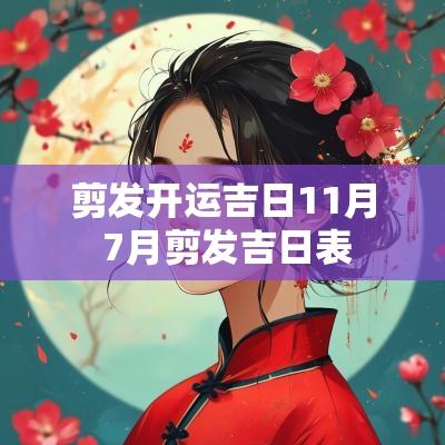 剪发开运吉日11月 7月剪发吉日表