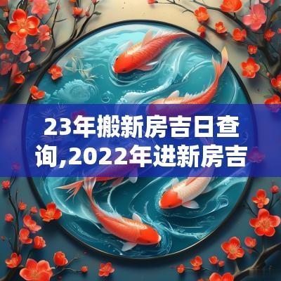 23年搬新房吉日查询,2025年进新房吉日表
