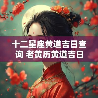 十二星座黄道吉日查询 老黄历黄道吉日查询表阴历十二月
