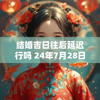 结婚吉日往后延迟行吗 24年7月28日是结婚吉日吗