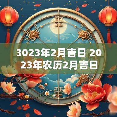 3023年2月吉日 2025年农历2月吉日