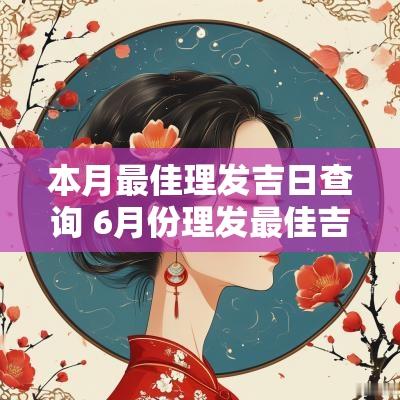本月最佳理发吉日查询 6月份理发最佳吉日日期查询