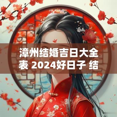 漳州结婚吉日大全表 2025好日子 结婚吉日大全表
