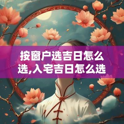 按窗户选吉日怎么选,入宅吉日怎么选个好日子