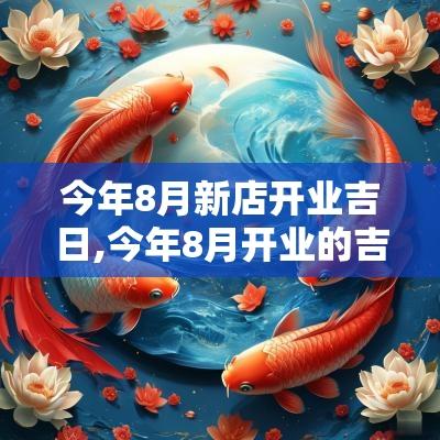 今年8月新店开业吉日,今年8月开业的吉日